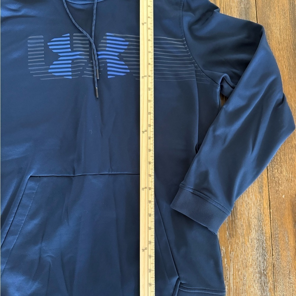 Under Armour Men's Navy Blue Loose Fit ColdGear Hoodie Size L - Picture 5 of 9